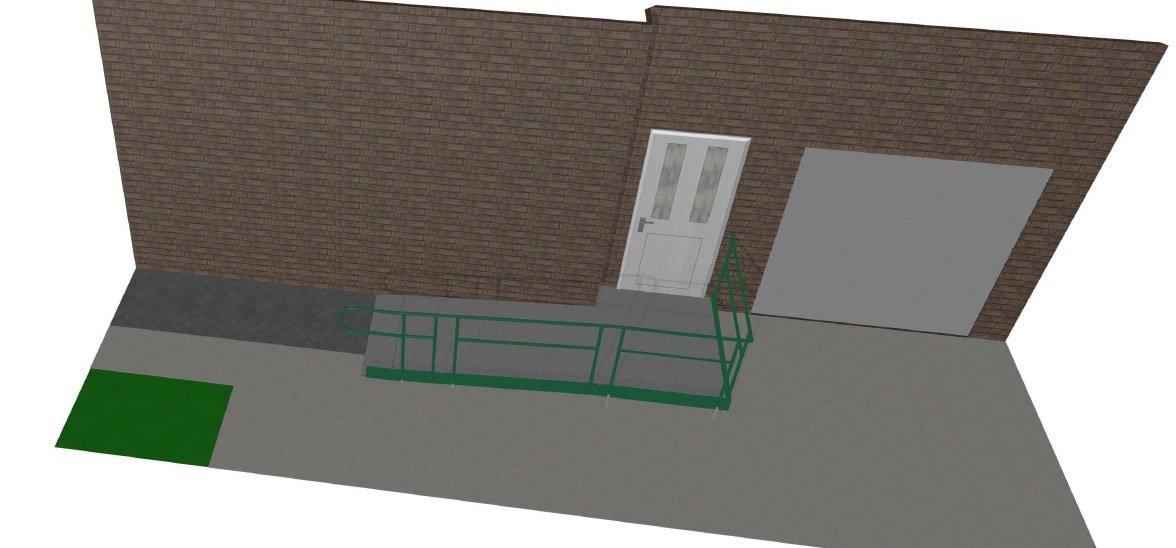 Ramp Hero CAD style door ramp design example